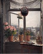 Martinus Rorbye View from the Artist's Window oil on canvas